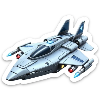 crea un emoji de la nave starlancer tac de star citizen sticker