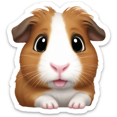 Guineapig very cute but realistic sticker