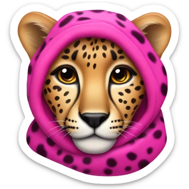 pink cheetah sticker