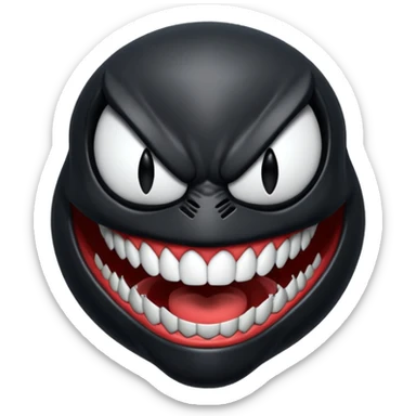 Venom face from a gba game and Remove the teeth sticker