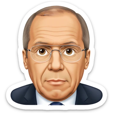 Sergey Lavrov
Minister of Foreign Affairs of the Russian Federation photorealistic sticker