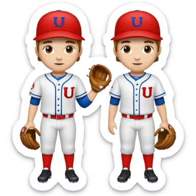 quiero dos equipos enemigos de baseball  sticker