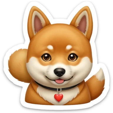 Crea un cagnolino un aski che mostra un cartello con scritto Buonanotte 😘 sticker