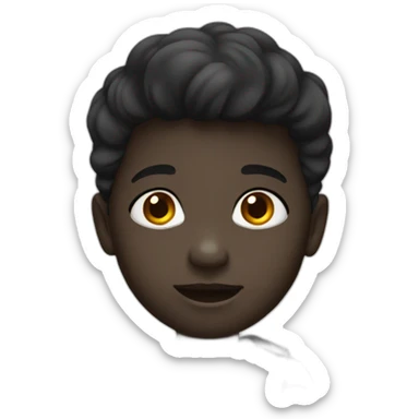 Un enfant noir mignon  sticker