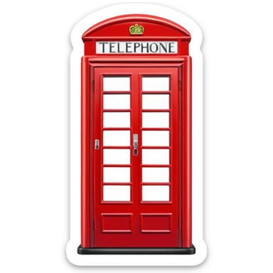 London telephone box sticker