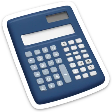 navi blue calculator sticker