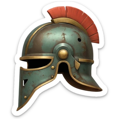 Old roman helmet sticker