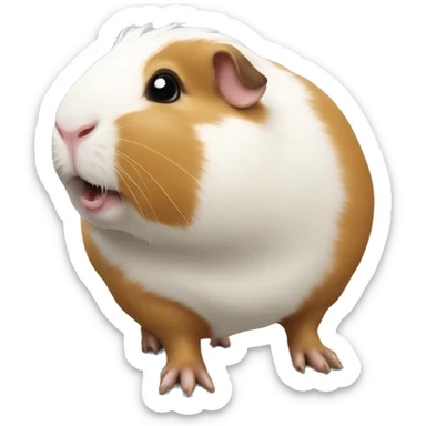 Guineapig wheeking sticker