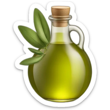 olive oil with crown sticker