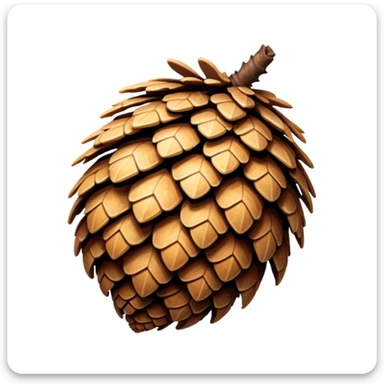 Buff Pinecone sticker