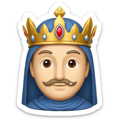 pretre du moyen age sticker