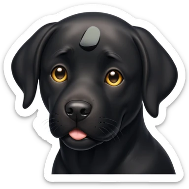 Black Labrador  sticker