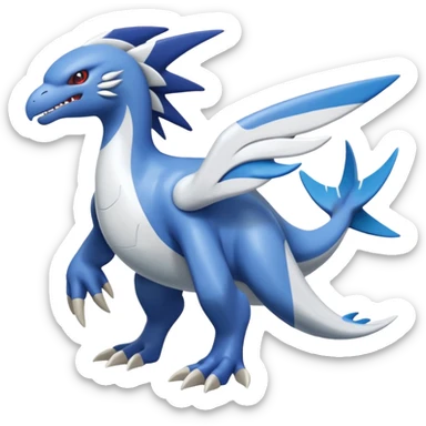 Silvally-Kyogre-Latios-Lugia-Fakémon-hybrid-creature (full body)  sticker