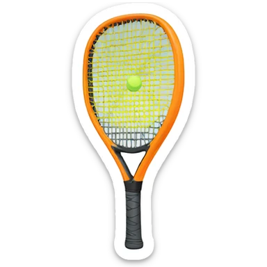 paddle tennis racket sticker