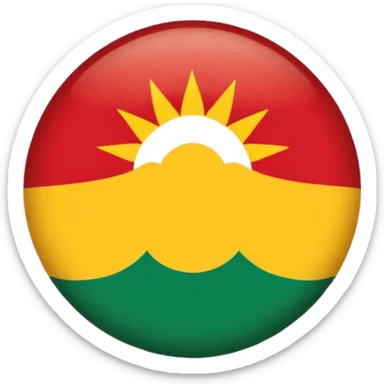 create a kurdishtan flag emoji. the shape of flag is like usual flag emojis alright can u make the bottom right emoji without the sun outside the flag sticker