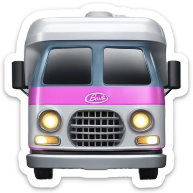 Barbie dream rv camper Fr-s Haunted Darth Vader’s ice cube race car with bright white headlights and light saber bumpers  sticker