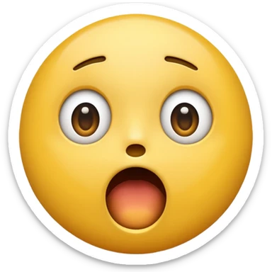 very excited and shock emoji sticker