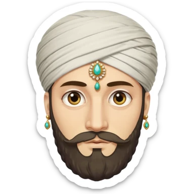 A turkish Sultan HE IS EXTREMELY INSANE AND CRAZY sticker