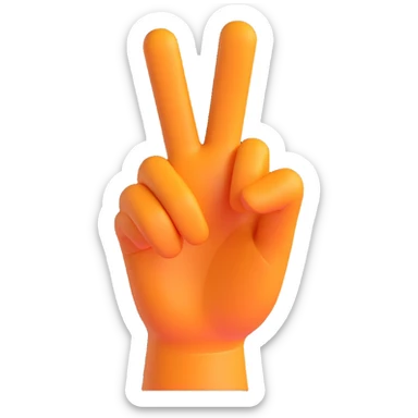 3D emoji of a hand pointing at the viewer, Microsoft fluent style, cheerful, simple shading sticker