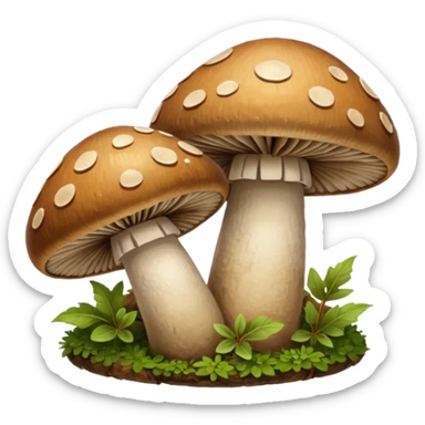 eastern medicine mushrooms sticker