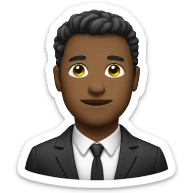 American soulder with a guilie suit on sticker