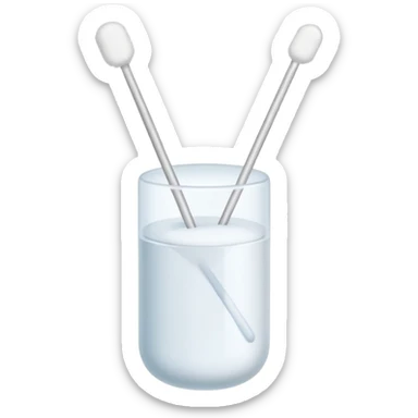 medical Cotton swab sticker