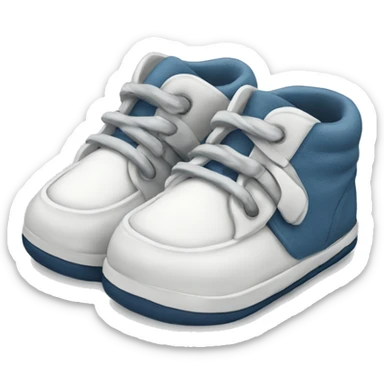 Pair of shoes for a baby boy sticker