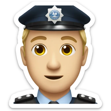 British policeman sticker