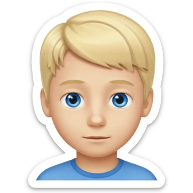 malte blond boy six seven sticker