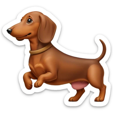 giant dachsund stomping on a city sticker