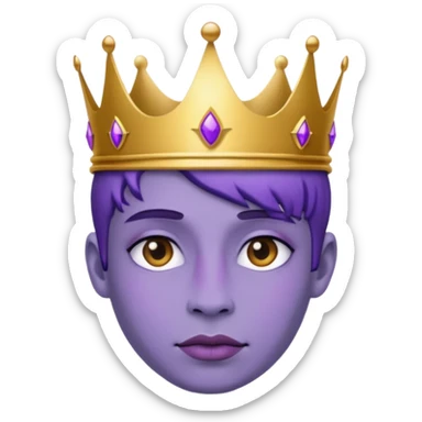 Purple royalty sticker