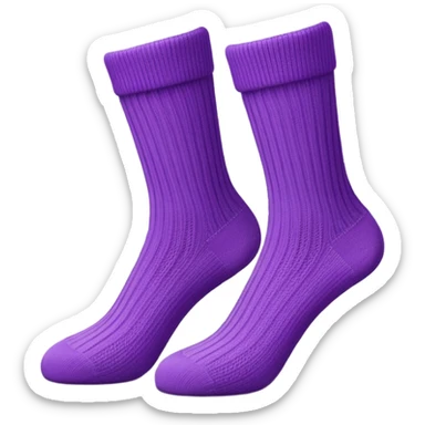 non slip socks purple sticker
