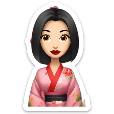 Megan fox in kimono sticker