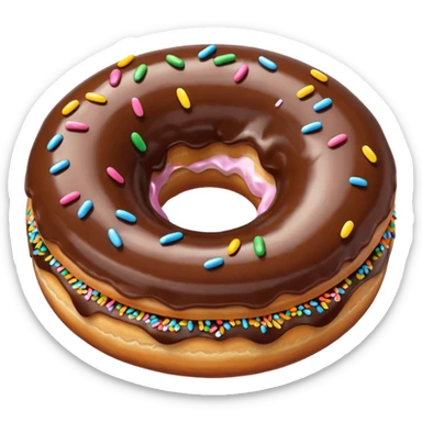 Choclaty donut sticker