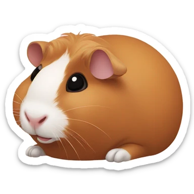 Guineapig laying down  sticker