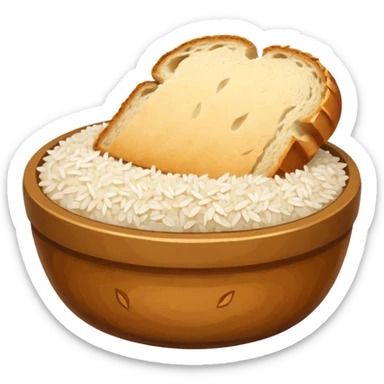 bread and rice sticker