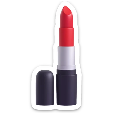 red lipstick sticker