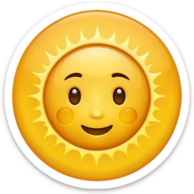 Juste un soleil normal, sans visage rien sticker