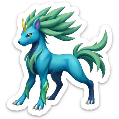 Manectric-Suicune-Virizion-Zygarde-fusion-hybrid-creature  sticker