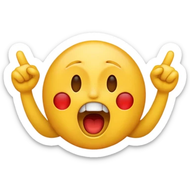 a Screaming emoji saying PRESS E and it should say it in the emoji to PRESS E sticker