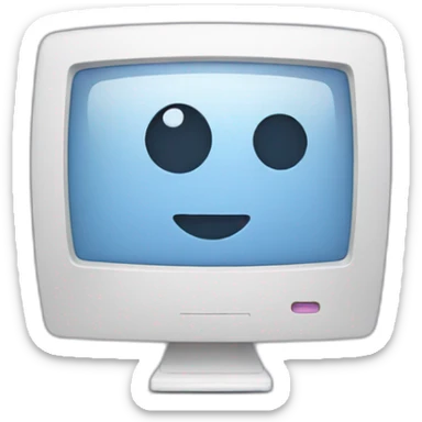 computer with the video call on the screen sticker