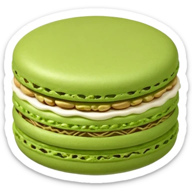 a single of green macaron



















 sticker