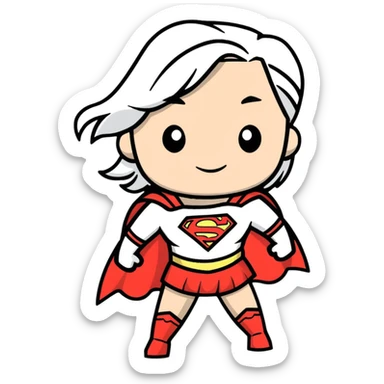 Supergirl from DC comics sticker