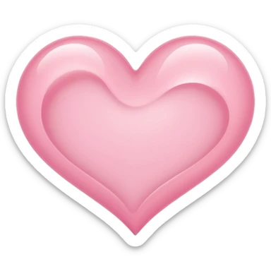 Light Pink Heart Shaped Wave sticker