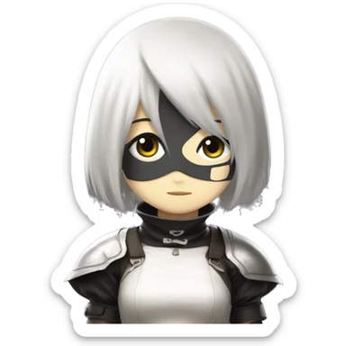 2B from NieR Automata sticker