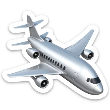 Plane in a nose dive sticker