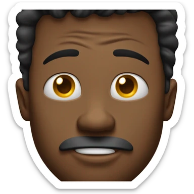 Black man grossed out sticker