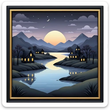 Gloomy-dusky-dull-aesthetic-scenic-scenery-Decoration sticker