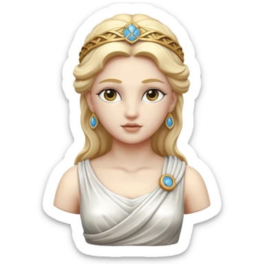 marble greek statue of greek goddess  sticker