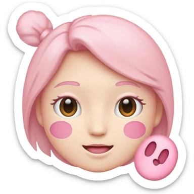 J emoji for the letter J, but I need pastel colors to be pretty sticker